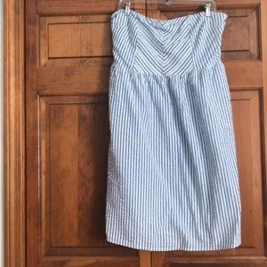 Strapless sun dress.